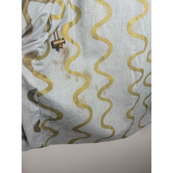 Vintage Wippette Gold Metallic‎ Hooded Raincoat Women's L Retro 80s/90s Zip - Picture 8 of 11